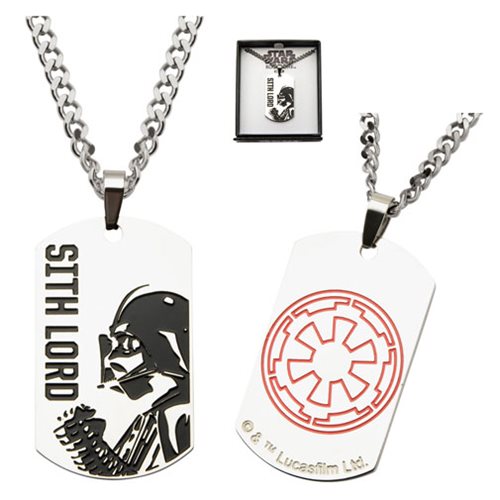 Star Wars Rogue One Darth Vader Sith Lord Dog Tag Necklace